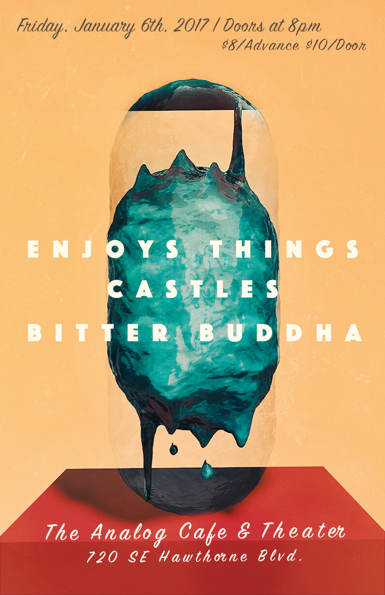 Concert poster for Bitter Buddha