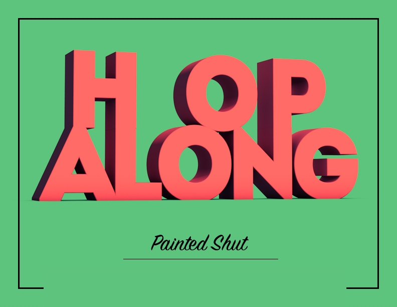 3D rendered stylized text