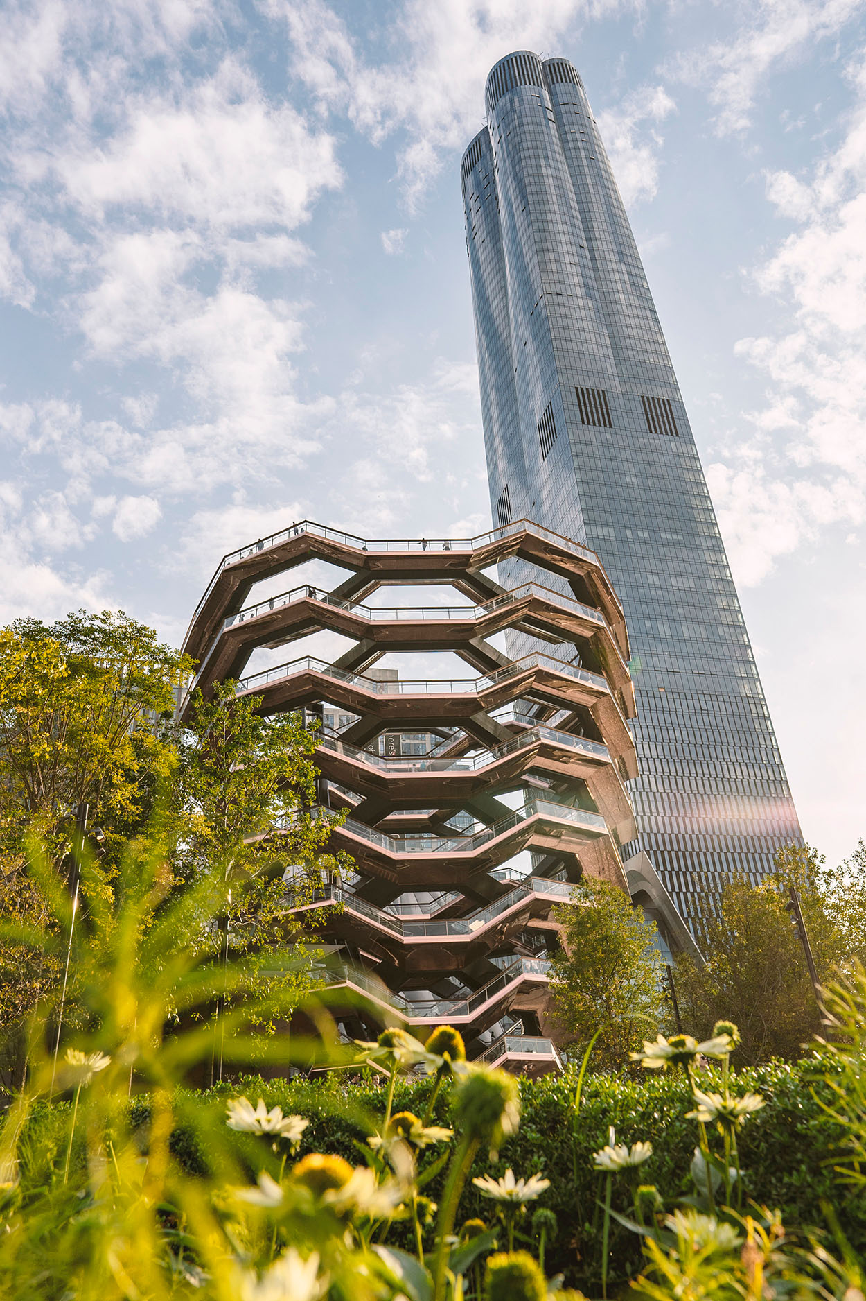 Exterior view of modern architectural structure